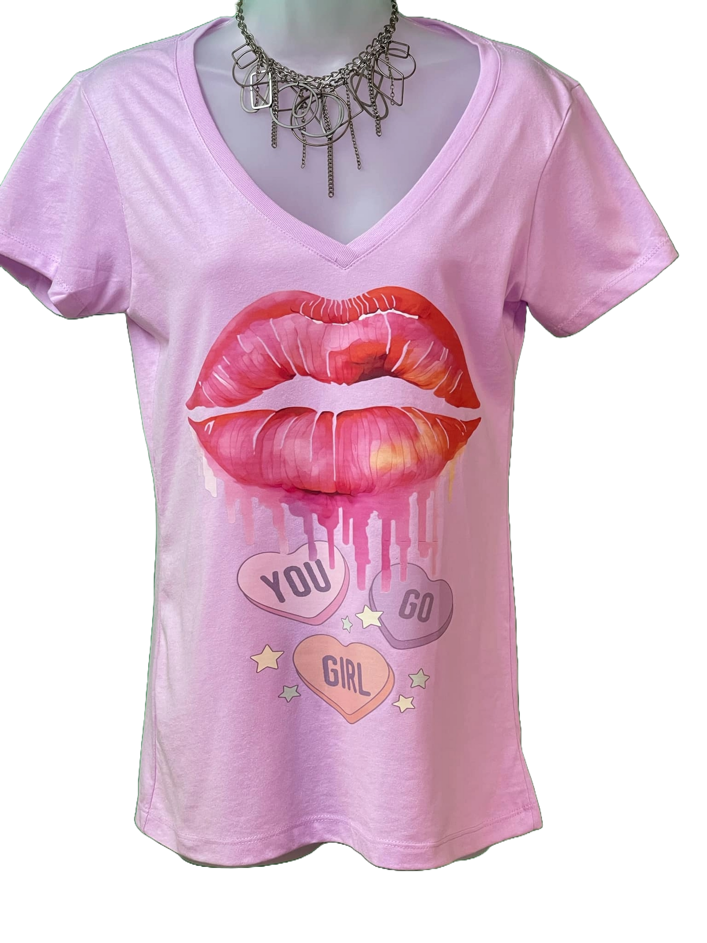 You Go Girl Lips Tee