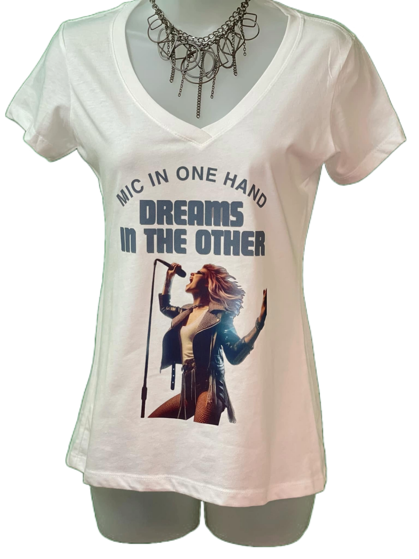 Mic in One Hand, Dreams in the Other Tee