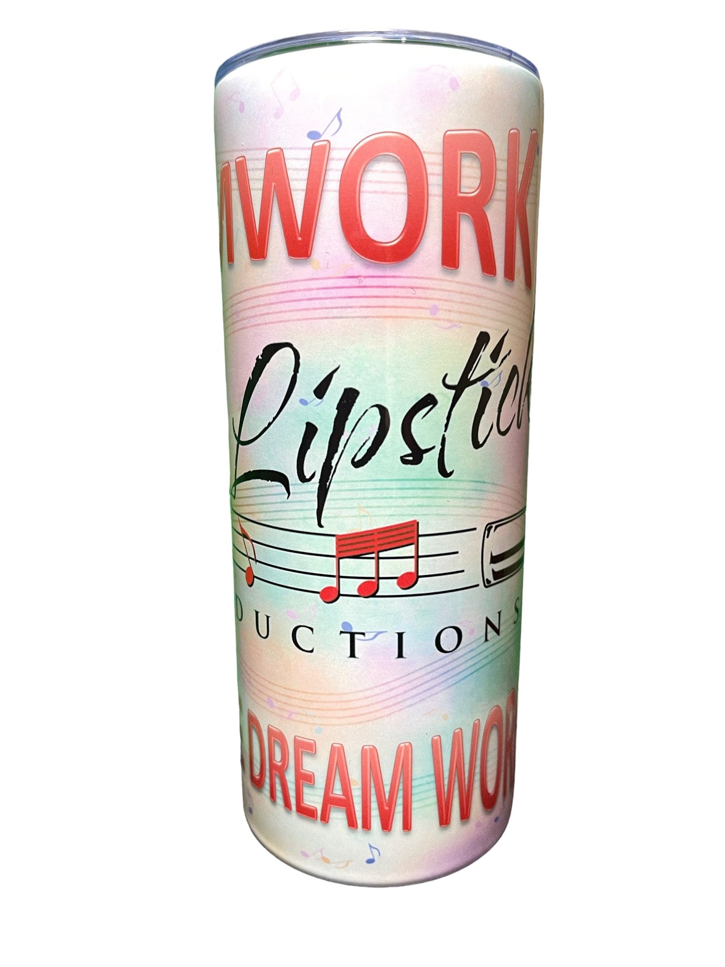 Death By Lipstick Stainless Steel 20 oz Tumbler-Teamwork Edition