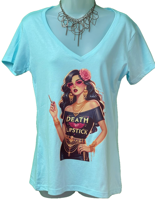 Death by Lipstick Diva Tee