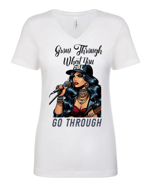 "Grow Through What You Go Through" Inspirational Tee